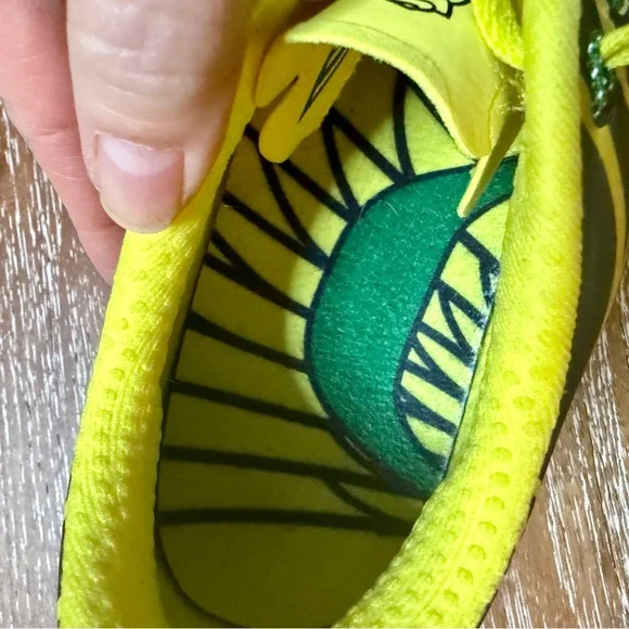 Nike Free Flywire Oregon Ducks Athletic Running Shoes Sneakers / Men’s Size 10.5 - Picture 9 of 10